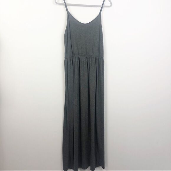 CHARMING CHARLIE | Dark Gray Maxi Dress Large - Picture 1 of 6